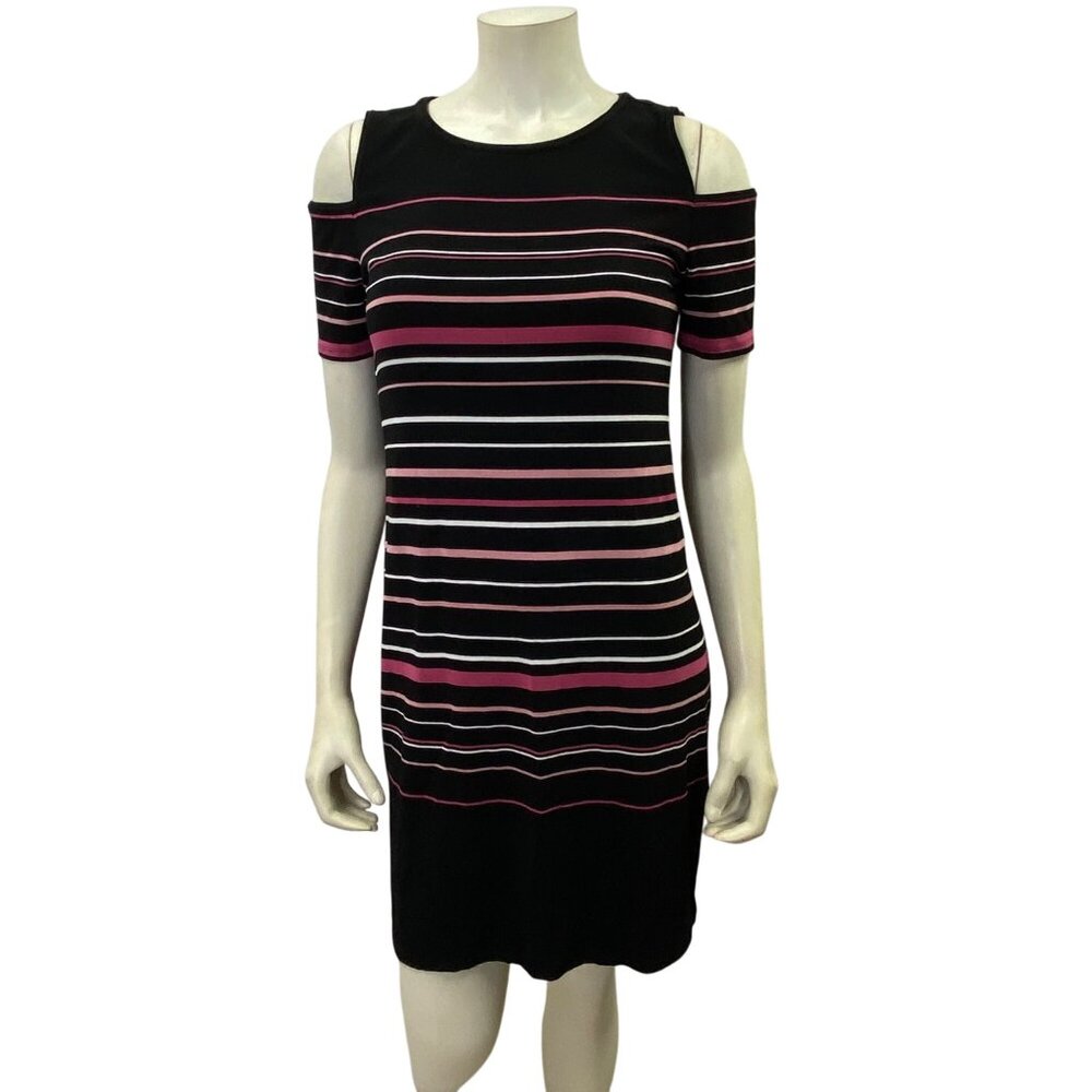 White House Black Market Cold Shoulder Short Sleeve Dress Casual Wear Size S
